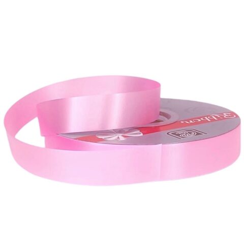 Лента полипропилен 1,8смx100ярд, нежно-розовый