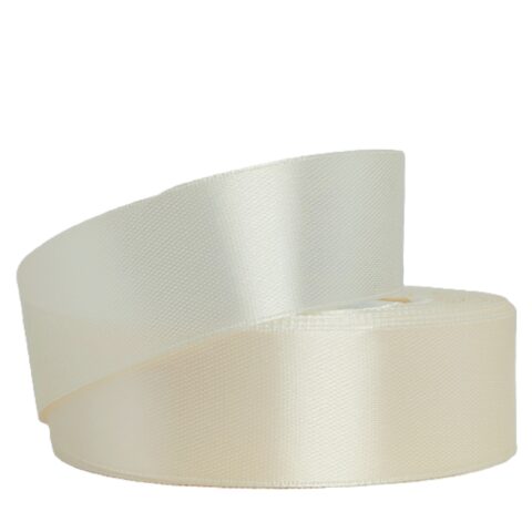 Лента атлас 2,5см х 25ярд крем (194)