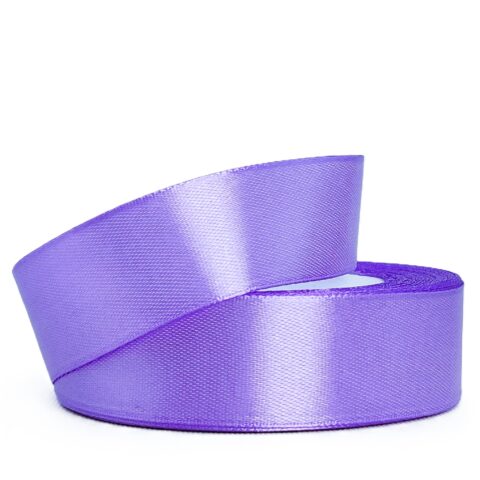 Лента атлас 2,5см х 25ярд ярко-сиреневый (021)