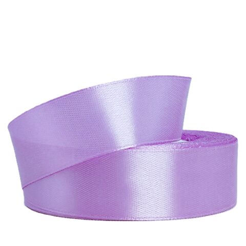 Лента атлас 2,5см х 25ярд сиренево-розовый (045)