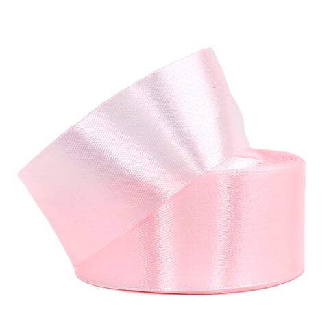 Лента атлас 4см х 25ярд светло-розовый (043)