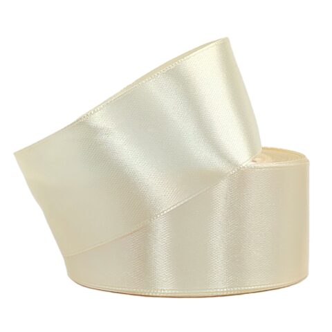 Лента атлас 4см х 25ярд крем (194)