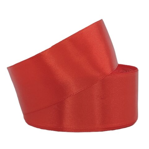 Лента атлас 4см х 25ярд красный (026)