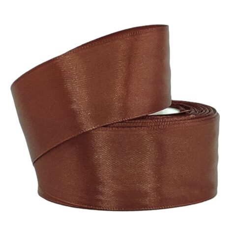 Лента атлас 4см х 25ярд каштановый (031)