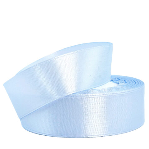 Лента атлас 2,5см х 25ярд снежный ирис (173)