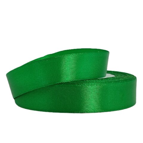 Лента атлас 2см х 25ярд зелёный