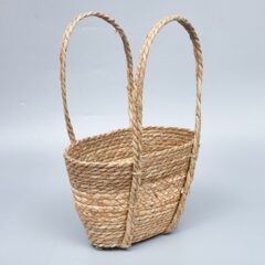 Корзина плетеная 33*15*21*45, B21*9, рогоз, натуральный