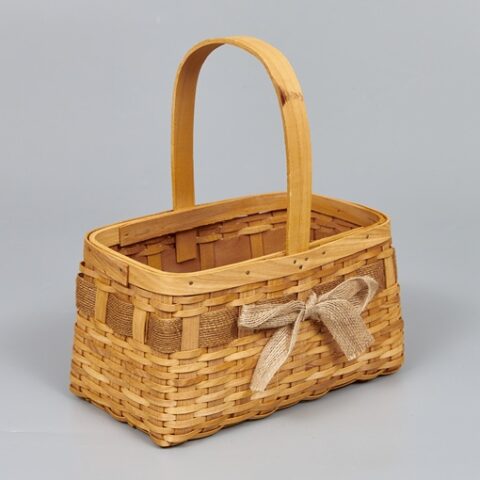 Корзина из бересты (секвойя) 22*11*12/27,5 B23*11,5, сумка, натуральный