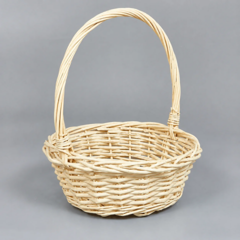Корзина из ивы 25*10*30, S. круг, натуральный