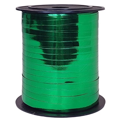 Лента полипропилен 0,5смx250ярд, металл зеленый