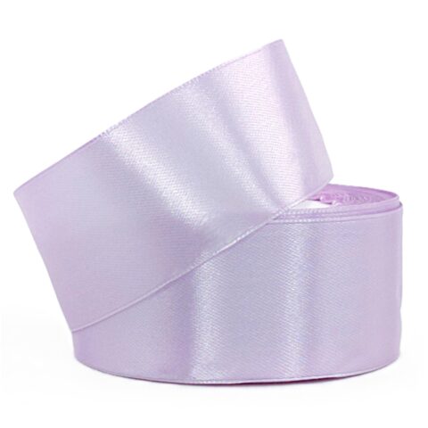 Лента атлас 4см х 25ярд сиреневый пастель (085)