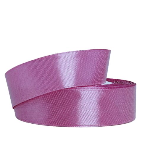 Лента атлас 2,5см х 25ярд лиловое свечение (107)