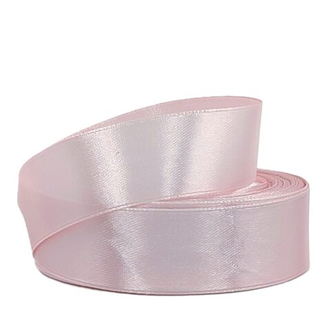 Лента атлас 2,5см х 25ярд пудровый (041)