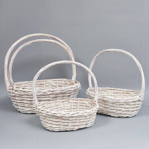 Корзины из ивы 54*45*18*51*44*34, 46*38*15*46*39*28, 40*32*13*41*34*24, 32*26*12*35*28*19, 4шт, овал