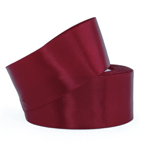 Лента атлас 4см х 25ярд марсала (152)