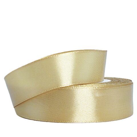 Лента атлас 2,5см х 25ярд золото (104)
