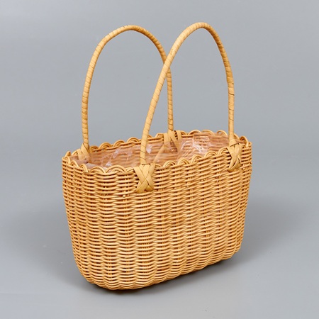 Корзина из ротанга 23*15*14,5/27,5, сумка, натуральный