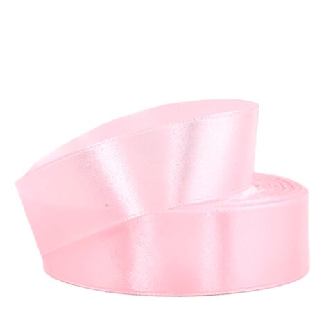 Лента атлас 2см х 25ярд светло-розовый (043)
