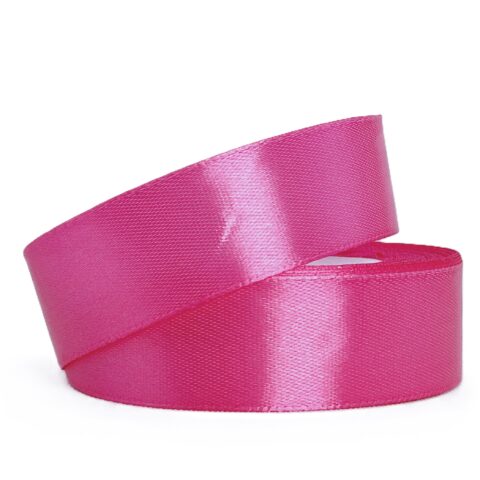 Лента атлас 2см х 25ярд малина (027)