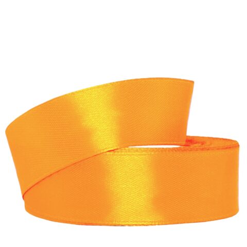 Лента атлас 2см х 25ярд оранжевый 151
