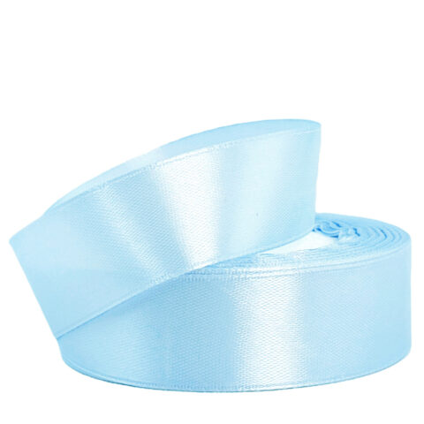 Лента атлас 2см х 25ярд светло-голубой (172)