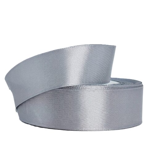 Лента атлас 2см х 25ярд серый (059)