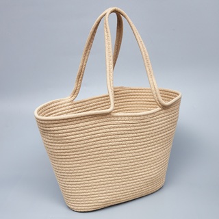 Корзина плетеная 48*14*28, текстиль, бежевый