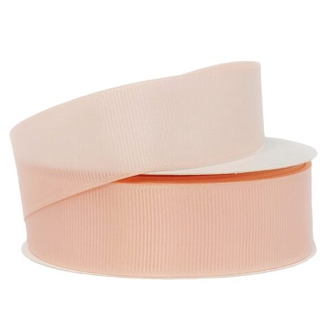 Лента репсовая 2,5см*25y персик пастель