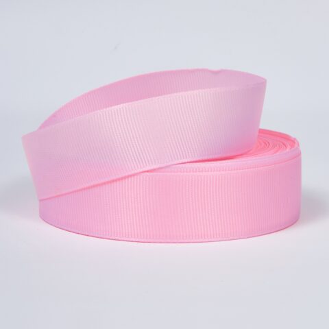 Лента репсовая 2,5см*25y розовый пастель