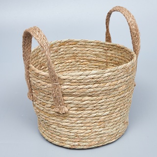 Корзина плетеная 24*19 B20, рогоз, натуральный
