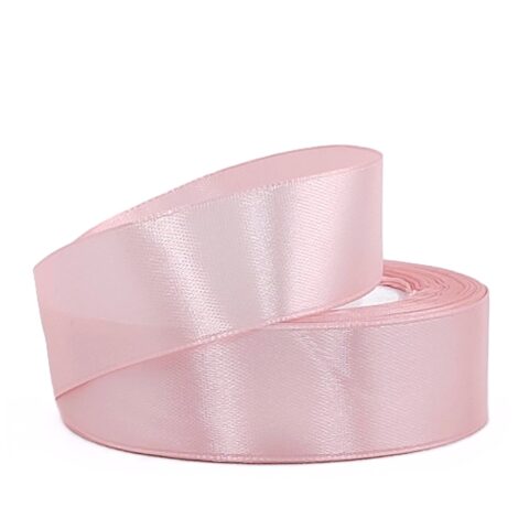 Лента атлас 2см х 25ярд розовый жемчуг (153)