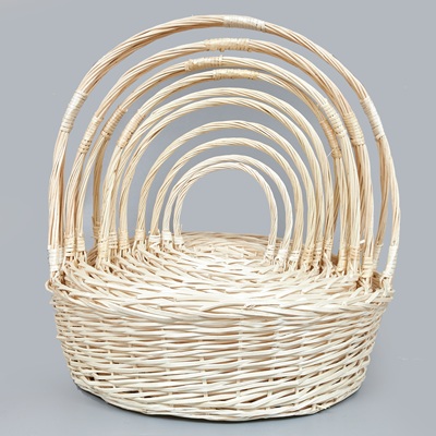 Корзины из ивы 83*26*82,74*26*76, 67*25*70, 60*24*63, 54*21*59, 47*20*54, 42*18*48, 36*16*42, S. нат