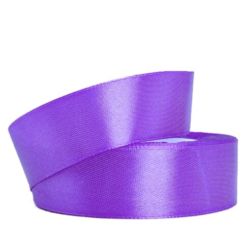 Лента атлас 2,5см х 25ярд фиолетовый (069)
