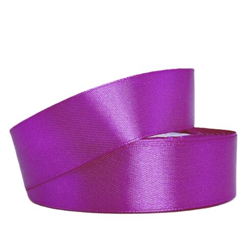 Лента атлас 2,5см х 25ярд лиловый (034)
