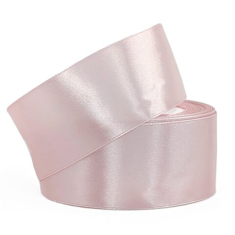 Лента атлас 4см х 25ярд пудровый (041)