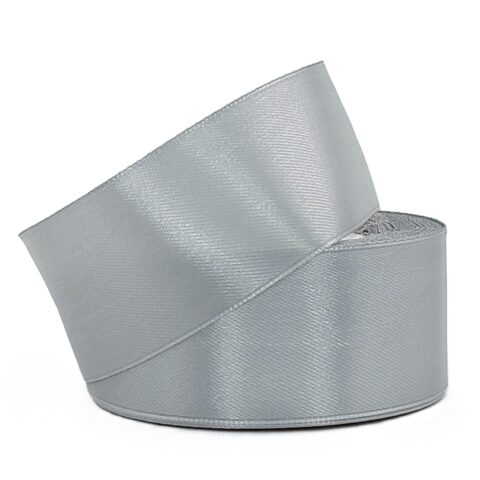 Лента атлас 4см х 25ярд серый (059)