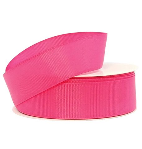 Лента репсовая 2,5см*25y розовая камелия