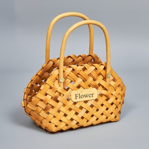 Корзина из бересты (секвойя), 22*7*4*14/24, сумка, натуральный