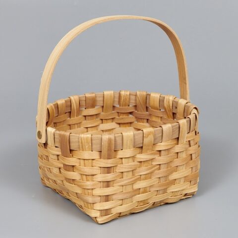 Корзина из бересты (секвойя) 21,5*12/25, круг, натуральный