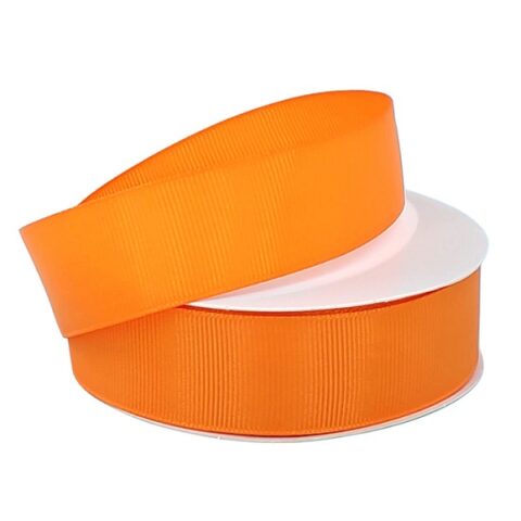 Лента репсовая 2,5см*25y мандариновый