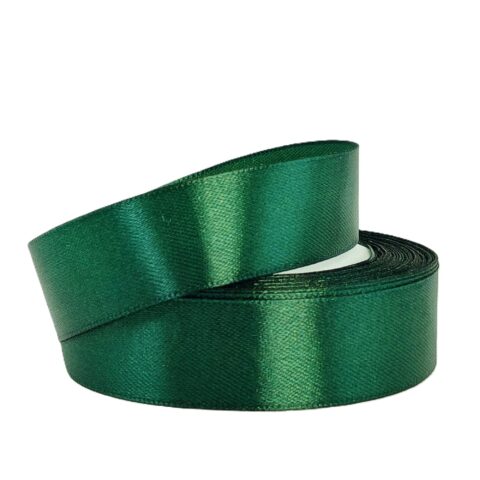 Лента атлас 2,5см х 25ярд хвойный (073)