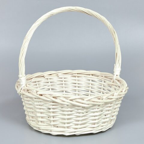 Корзина из ивы 38*13*38, S. круг, натуральный