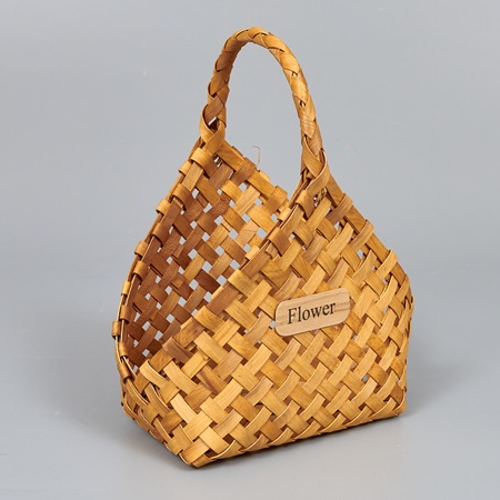 Корзина из бересты (секвойя) 23*14*5,5*20/27,5 сумка, натуральный