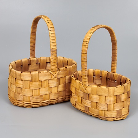 Корзины из бересты (секвойя) 27*19*13/31, 21*14*12/29, 2шт, сумка, натуральный