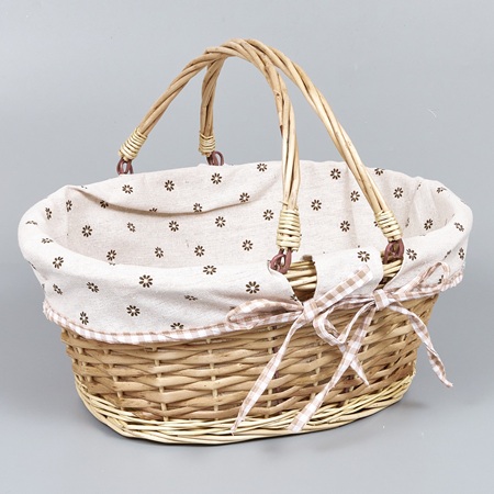 Корзина из ивы 40*32*17, овал, натуральный