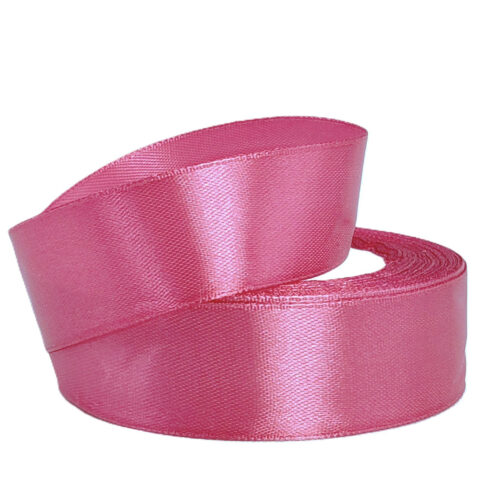 Лента атлас 2,5см х 25ярд брусничный (091)