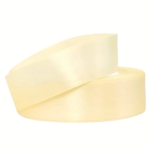 Лента атлас 2,5см х 25ярд ванильный (137)
