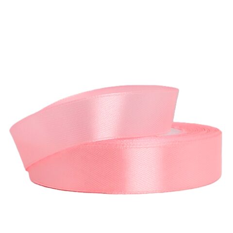 Лента атлас 2,5см х 25ярд фламинго