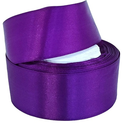 Лента атлас 4см х 25ярд тёмно-фиолетовый