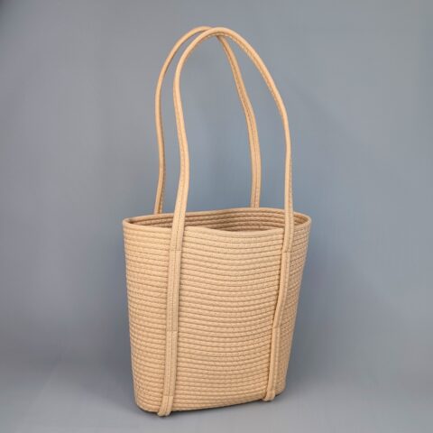 Корзина плетеная 33*14*34*68, B33*14, текстиль, бежевый